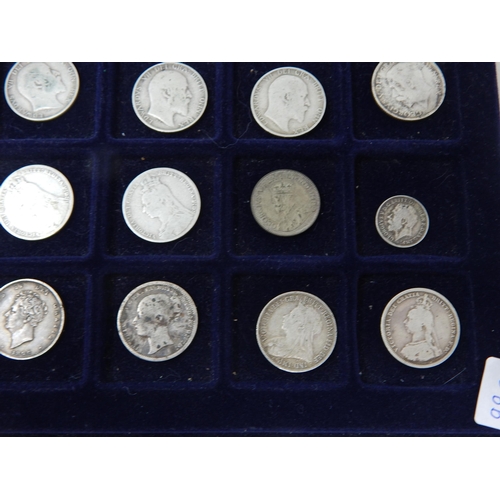 99F - A Tray Containing a Quantity of Silver GB Coinage Including George IV, Victoria Later (42)