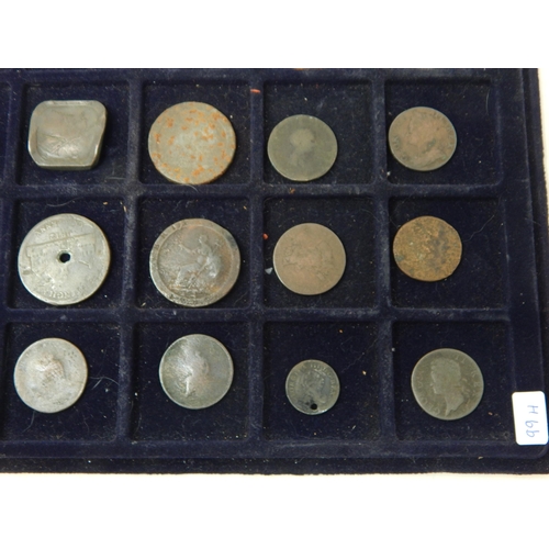 99H - A Tray Containing a Quantity of Georgian Coinage (24)