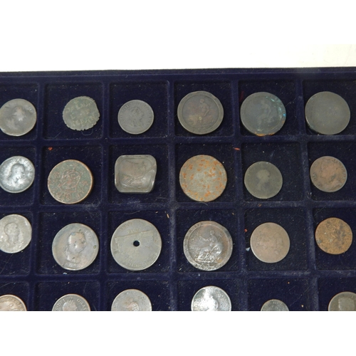 99H - A Tray Containing a Quantity of Georgian Coinage (24)