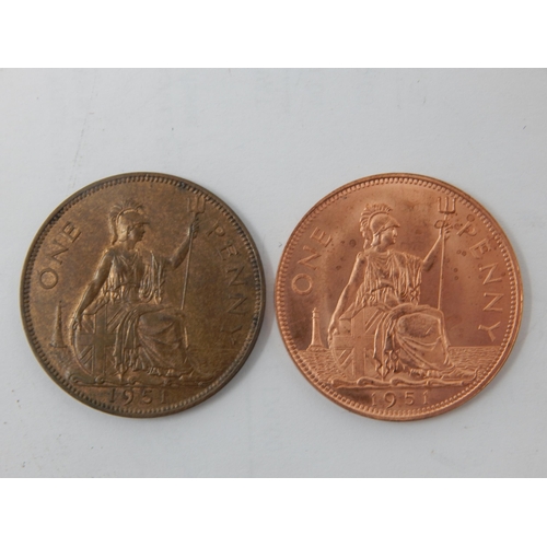 99L - KGVI Penny's 1951: V/F  & on right possible replica