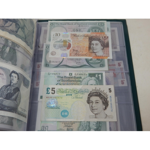 99R - An Album Containing a Large Amount of British Banknotes including £1 Notes (£120) £5 Notes (£15) £10... 