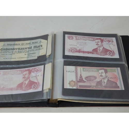 99S - An Album Containing a Quantity of World Banknotes