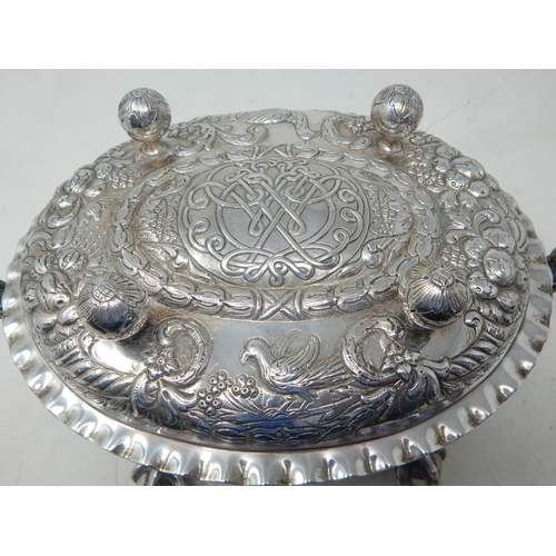 100C - Norwegian Silver 830s Soup Tureen: 1244g (40oz) This soup tureen is an example of a well-known, eleg... 