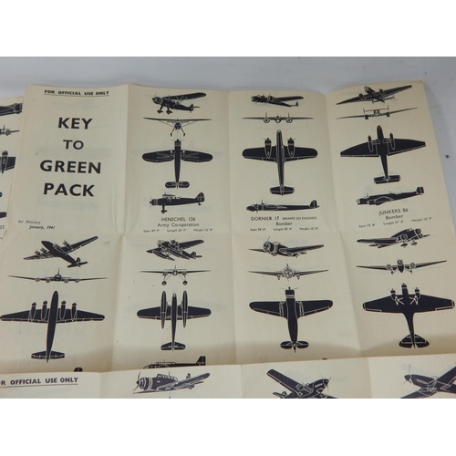 460 - WWII Air Ministry Issue 1941 Enemy Aircraft Pamphlets & Packs of Cards (4)