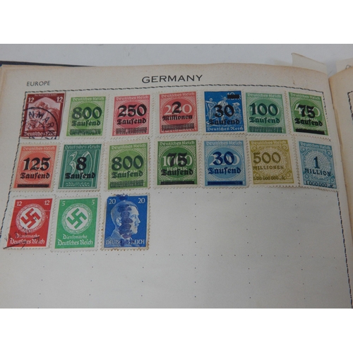 93 - The Victory Stamp Album containing a collection of Great Britain & World stamps: Sorting will reward