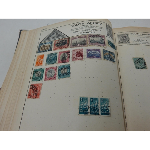 93 - The Victory Stamp Album containing a collection of Great Britain & World stamps: Sorting will reward