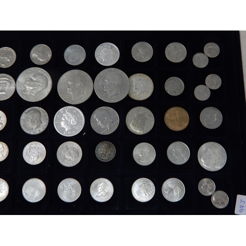 99 - A Tray Containing a Quantity of USA Coinage (43)