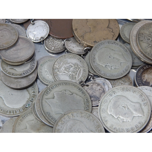 80 - A Quantity of GB Pre-1947 Silver Coinage (308g) together with further pre-decimal coinage, world coi... 