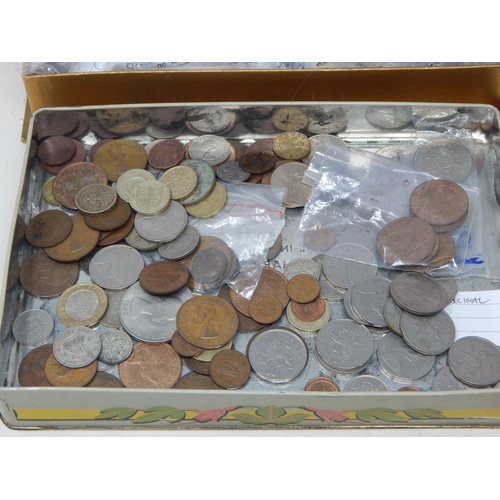 80 - A Quantity of GB Pre-1947 Silver Coinage (308g) together with further pre-decimal coinage, world coi... 