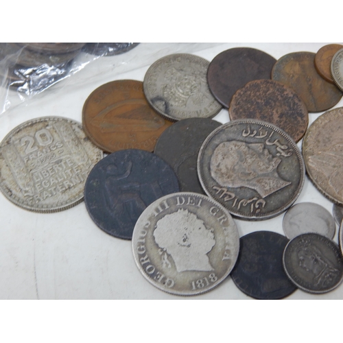 79 - A Quantity of Coins Including Silver: Sorting will reward