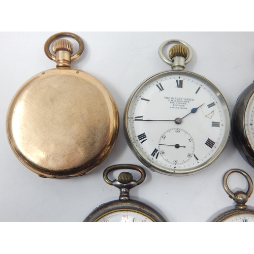 260 - 5 x Pocket Watches Including Silver Examples