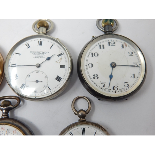 260 - 5 x Pocket Watches Including Silver Examples