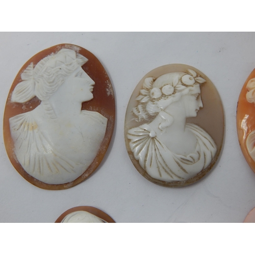 268 - A Group of Cameos Depicting Classical Ladies (6)