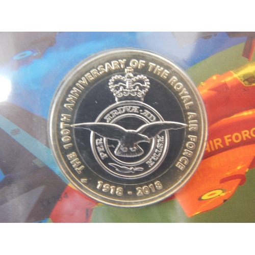 62 - Royal Mint £2 Brilliant Uncirculated Coins in Sealed packs of Issue: 2018 Bravery in the Skies, 2018... 