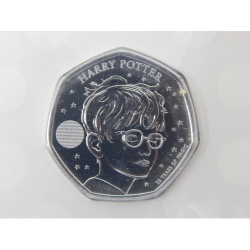 63 - Royal Mint 50p Brilliant Uncirculated Coins in Sealed Packs of Issue: 2022/2023 Harry Potter and the... 