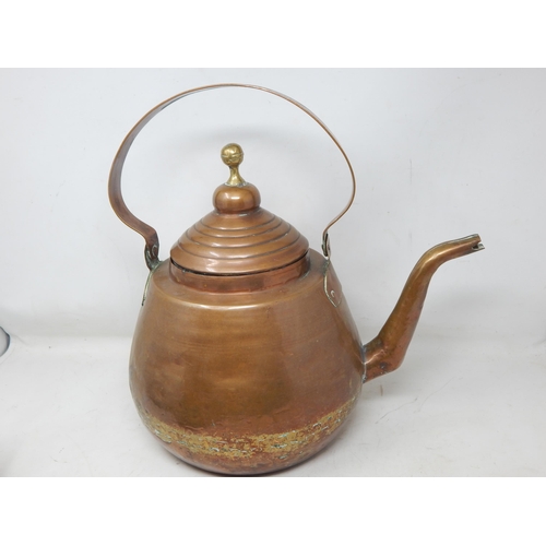 372 - Large Gypsy Style Copper Kettle