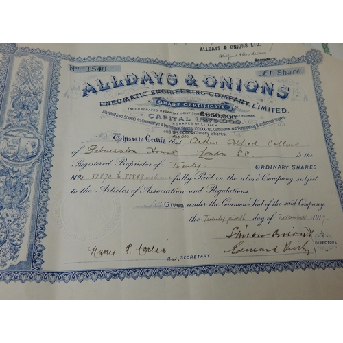 57 - A Large Quantity of Early 20th Century Bonds/Share Certificates for Gold Mines, Silver Mines, Copper... 