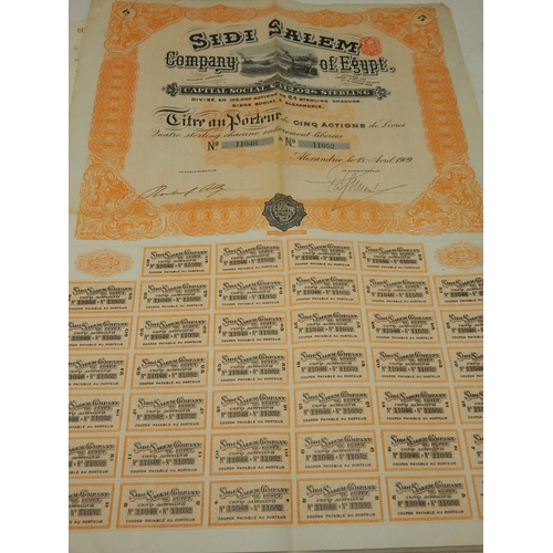 57 - A Large Quantity of Early 20th Century Bonds/Share Certificates for Gold Mines, Silver Mines, Copper... 