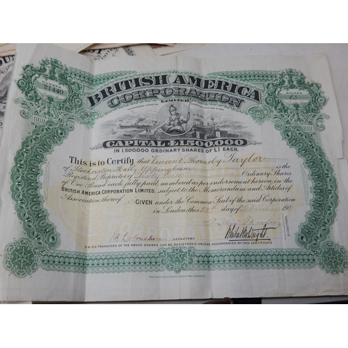 57 - A Large Quantity of Early 20th Century Bonds/Share Certificates for Gold Mines, Silver Mines, Copper... 