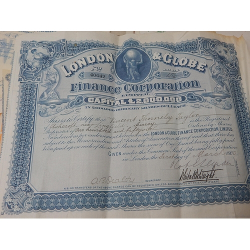 57 - A Large Quantity of Early 20th Century Bonds/Share Certificates for Gold Mines, Silver Mines, Copper... 