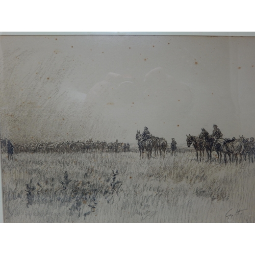 406 - WWI Signed Pencil Drawing 