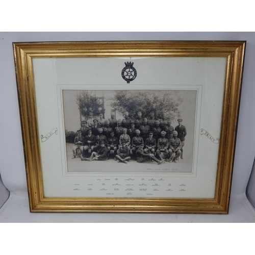 425 - Original WWI Black & White Photograph of 42nd Deoli Regiment of the British Indian Army: All Named o... 