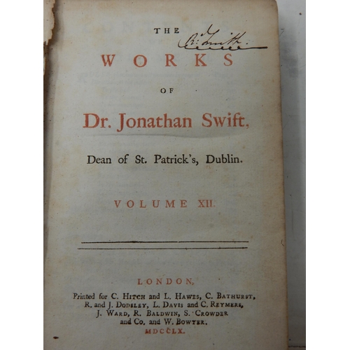 367 - Jonathan Swift 1667-1745: Four Volumes of The Works of Dr. Jonathan Swift, Dean of St. Patrick's, Du... 