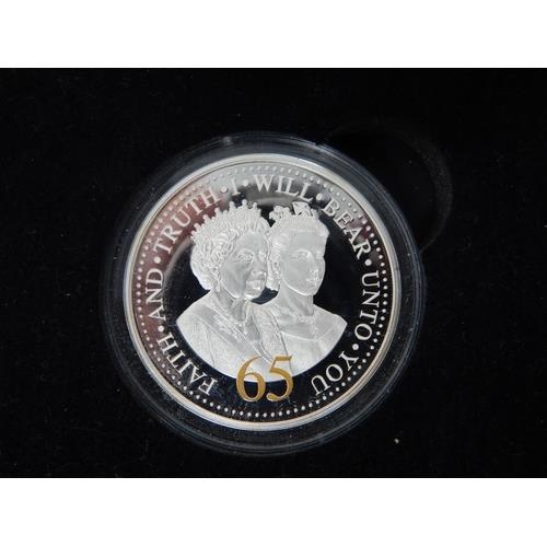 53 - Westminster Mint Set of 6 Isle of Man Crowns Commemorating the 65th year of the reign of QEII in fit... 