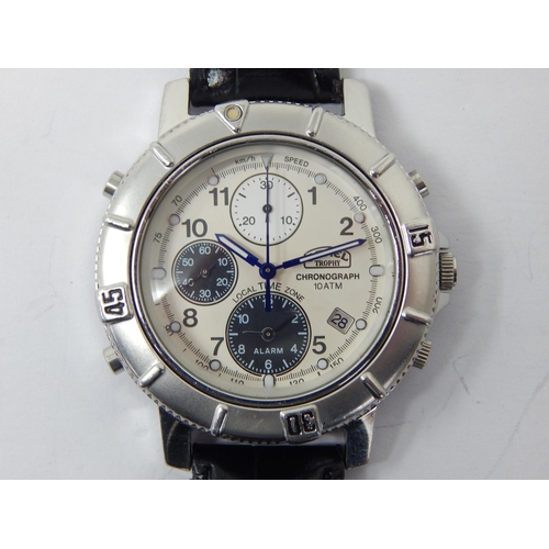 270 - Gentleman's Camel Trophy Stainless Steel Alarm/Chronograph Wristwatch with Date Aperture: Model 136.... 