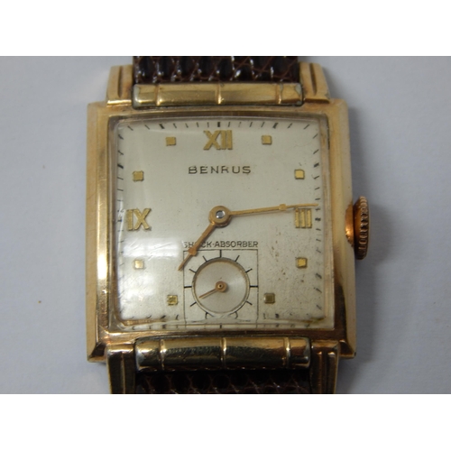 272 - Gentleman's Benrus Gold Filled Wristwatch with Subsidiary Seconds Dial: Cal No H95. Model No A91. Ca... 