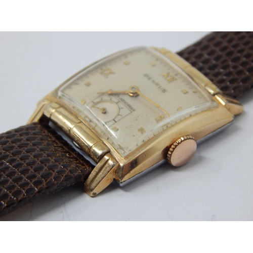 272 - Gentleman's Benrus Gold Filled Wristwatch with Subsidiary Seconds Dial: Cal No H95. Model No A91. Ca... 