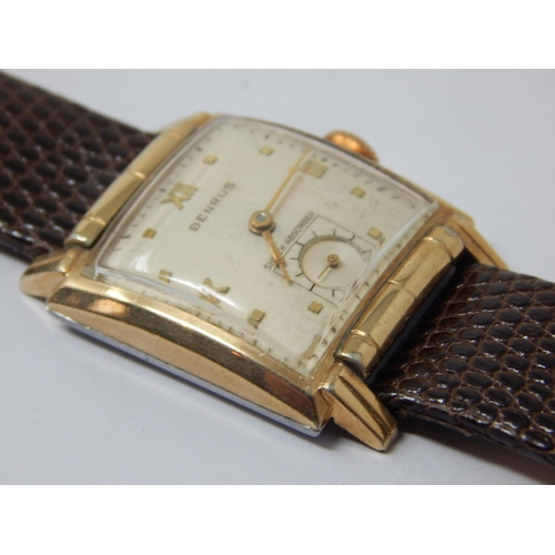 272 - Gentleman's Benrus Gold Filled Wristwatch with Subsidiary Seconds Dial: Cal No H95. Model No A91. Ca... 