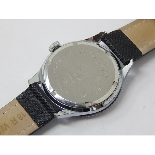 273 - Gentleman's Camy Geneva Wristwatch c.1960's: Stainless Steel, Date Aperture & Sweep Seconds Hand: Wo... 