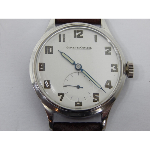 275 - Gentleman's Jaeger- Le Coultre Stainless Steel Wristwatch with Subsidiary Seconds Dial: Cal No 50147... 