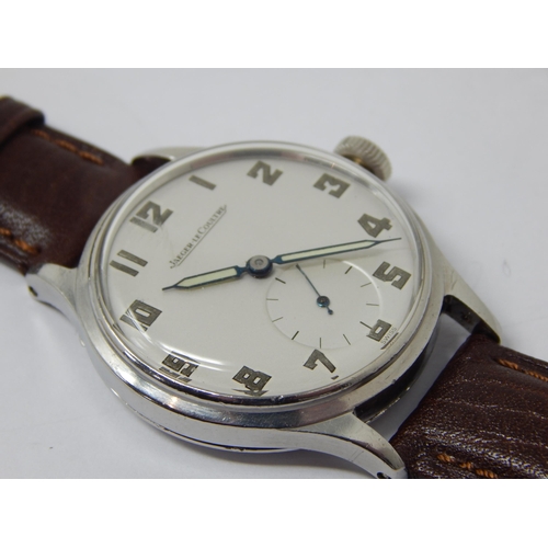 275 - Gentleman's Jaeger- Le Coultre Stainless Steel Wristwatch with Subsidiary Seconds Dial: Cal No 50147... 