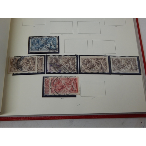 52 - The Stamps of Great Britain Contained in Four Red Stanley Gibbons Windsor Loose Leaf Albums: A Compr... 