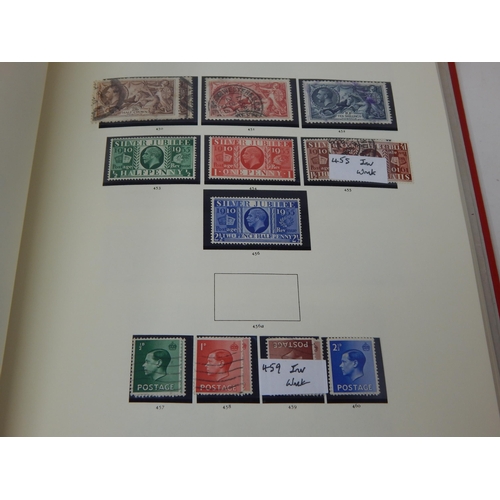 52 - The Stamps of Great Britain Contained in Four Red Stanley Gibbons Windsor Loose Leaf Albums: A Compr... 