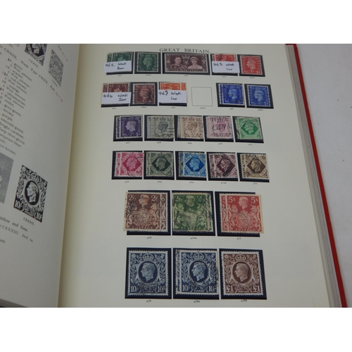 52 - The Stamps of Great Britain Contained in Four Red Stanley Gibbons Windsor Loose Leaf Albums: A Compr... 