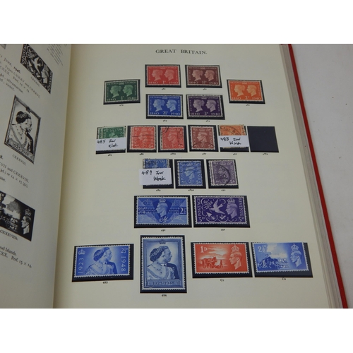 52 - The Stamps of Great Britain Contained in Four Red Stanley Gibbons Windsor Loose Leaf Albums: A Compr... 