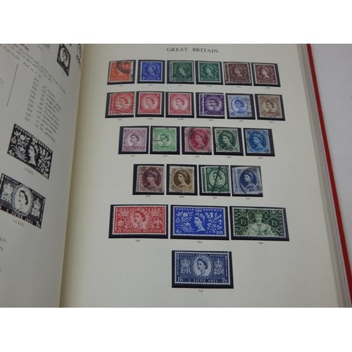 52 - The Stamps of Great Britain Contained in Four Red Stanley Gibbons Windsor Loose Leaf Albums: A Compr... 