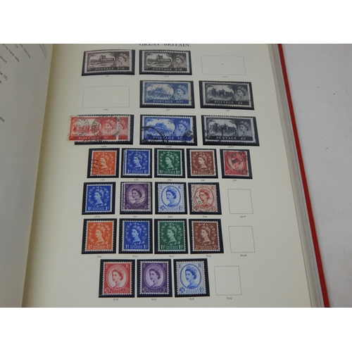 52 - The Stamps of Great Britain Contained in Four Red Stanley Gibbons Windsor Loose Leaf Albums: A Compr... 