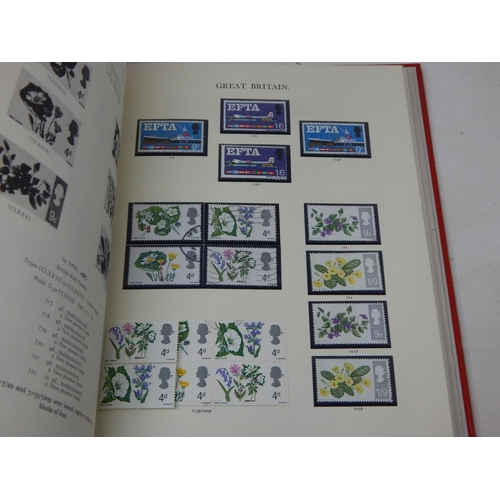 52 - The Stamps of Great Britain Contained in Four Red Stanley Gibbons Windsor Loose Leaf Albums: A Compr... 