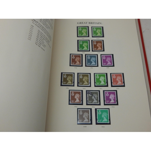 52 - The Stamps of Great Britain Contained in Four Red Stanley Gibbons Windsor Loose Leaf Albums: A Compr... 