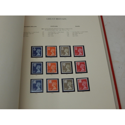 52 - The Stamps of Great Britain Contained in Four Red Stanley Gibbons Windsor Loose Leaf Albums: A Compr... 