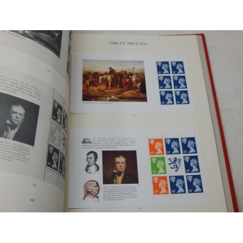 52 - The Stamps of Great Britain Contained in Four Red Stanley Gibbons Windsor Loose Leaf Albums: A Compr... 