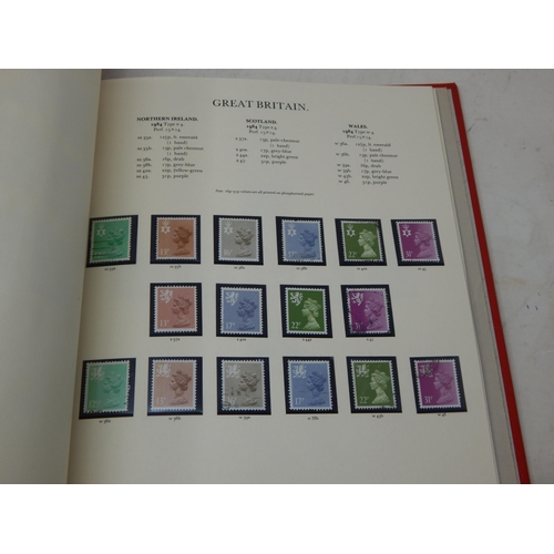 52 - The Stamps of Great Britain Contained in Four Red Stanley Gibbons Windsor Loose Leaf Albums: A Compr... 