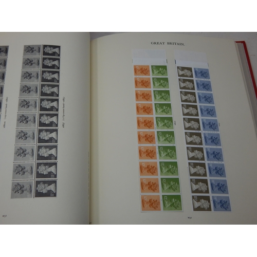 52 - The Stamps of Great Britain Contained in Four Red Stanley Gibbons Windsor Loose Leaf Albums: A Compr... 