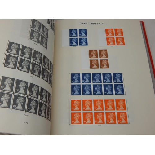 52 - The Stamps of Great Britain Contained in Four Red Stanley Gibbons Windsor Loose Leaf Albums: A Compr... 