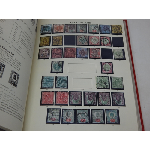 52 - The Stamps of Great Britain Contained in Four Red Stanley Gibbons Windsor Loose Leaf Albums: A Compr... 