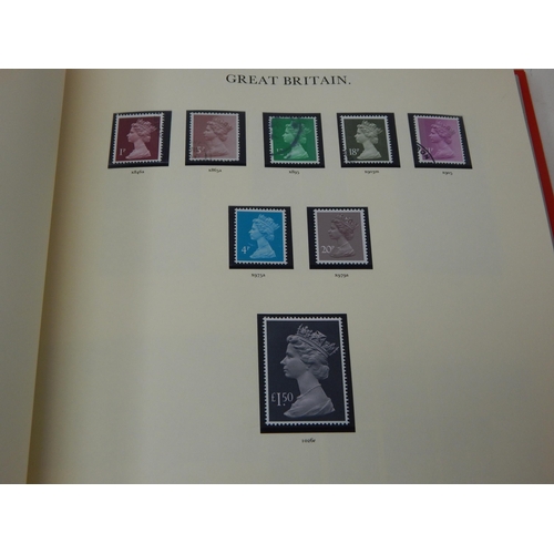 52 - The Stamps of Great Britain Contained in Four Red Stanley Gibbons Windsor Loose Leaf Albums: A Compr... 